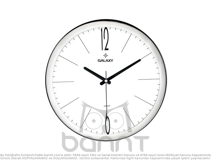 Alüminyum Duvar Saati (25cm) m2121 Alüminyum Duvar Saati (25cm) m2121