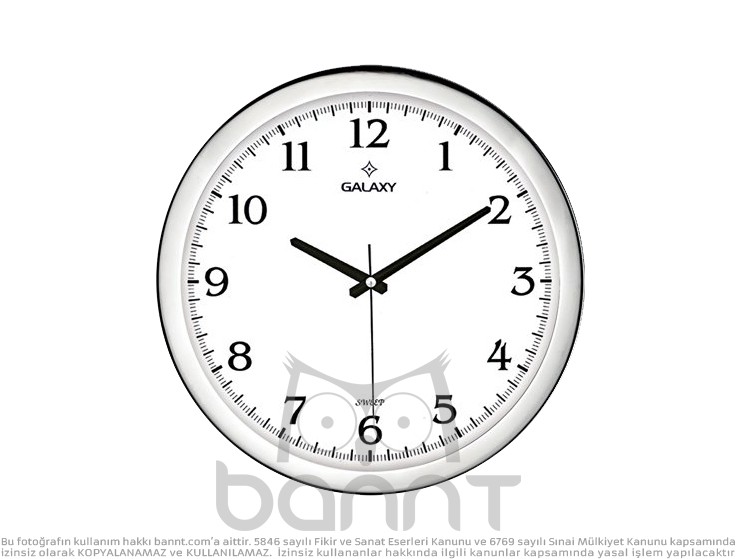 Alüminyum Duvar Saati (25cm) m2122 Alüminyum Duvar Saati (25cm) m2122