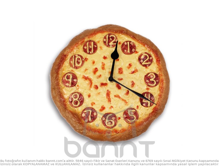 Pizza Duvar Saati Pizza Duvar Saati