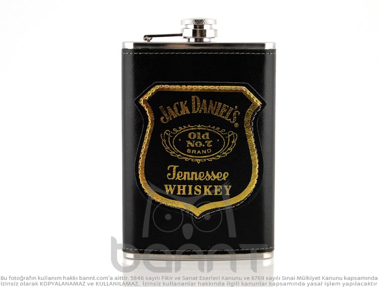 Jack Daniels Matara Seti (Siyah Deri)