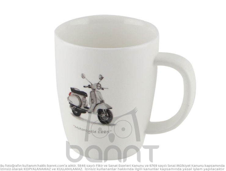 Vespa Motor Porselen Kupa Bardak Vespa Motor Porselen Kupa Bardak
