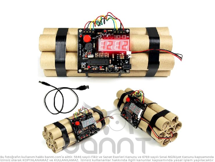 Defuse A Bomb Alarm Clock Dinamit Çalar Saat