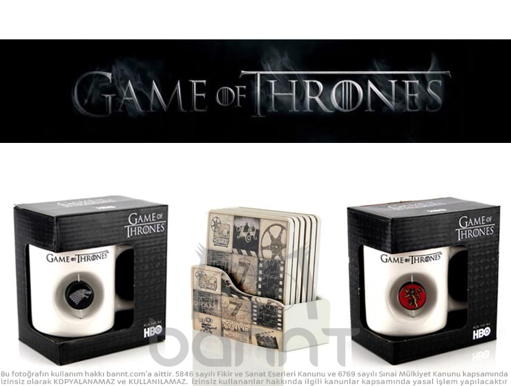 Game Of Thrones White Kupa Bardak Seti