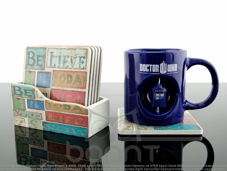 Dr. Who Tardis Kupa Bardak Seti