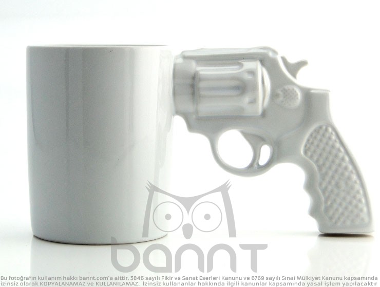 Gun Mug Altıpatlar Kupa Bardak Beyaz Gun Mug Altıpatlar Kupa Bardak Beyaz