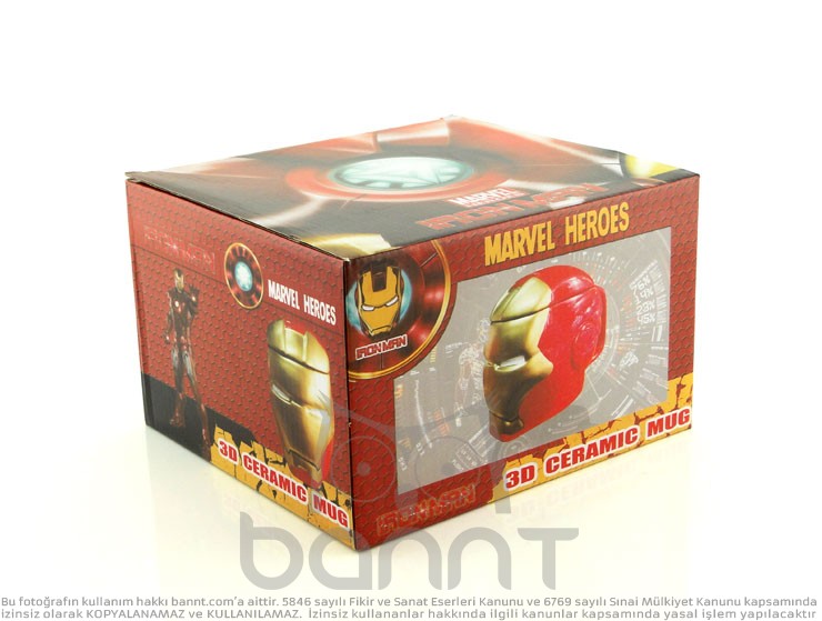 Ironman 3D Kupa Bardak