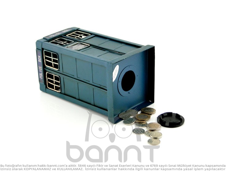 Tardis The Blue Box Metal Kumbara Tardis The Blue Box Metal Kumbara