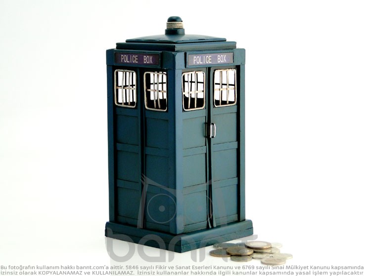 Tardis The Blue Box Metal Kumbara Tardis The Blue Box Metal Kumbara