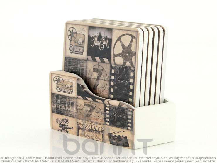 Movie Bardak Altlığı Takımı Movie Bardak Altlığı Takımı
