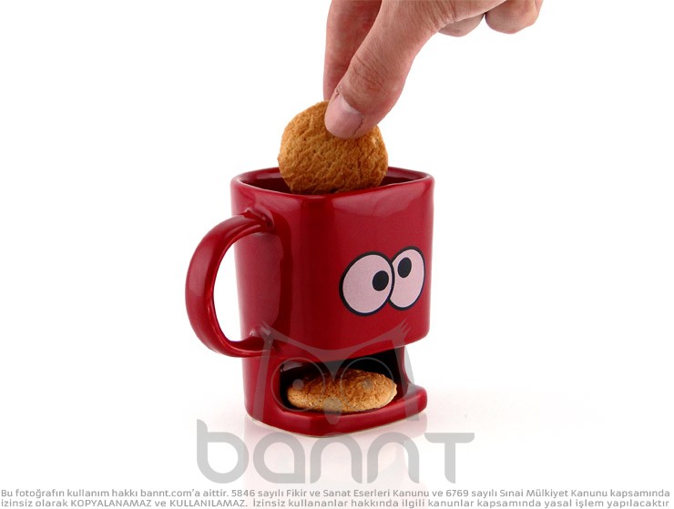 Kurabiye Kupa Bardak (Kırmızı) Kurabiye Kupa Bardak (Kırmızı)