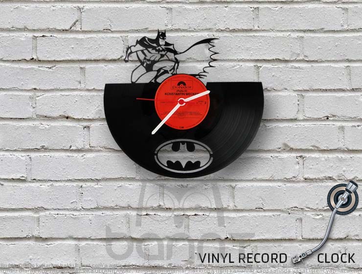 Batman Vinyl Record Duvar Saati II