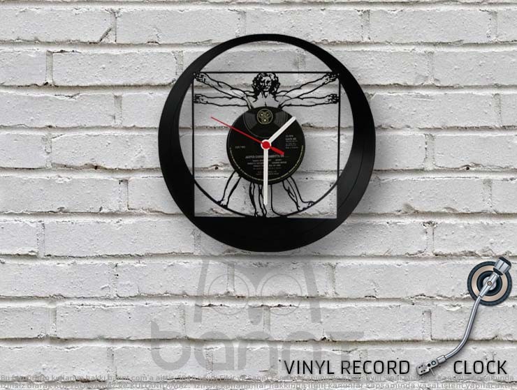 Vitruvius Vinyl Record Duvar Saati