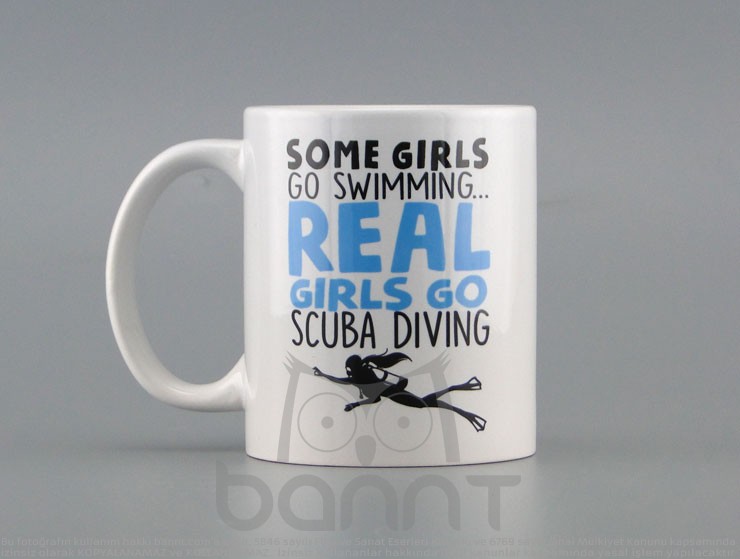 Real Girls Scuba Diving Kupa Bardak