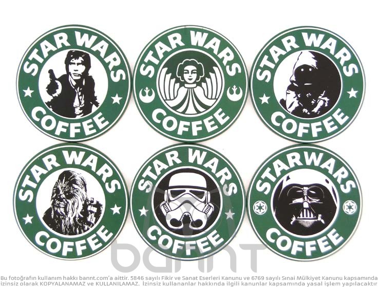 Star Wars Coffee Mantar Bardak Altlığı Seti