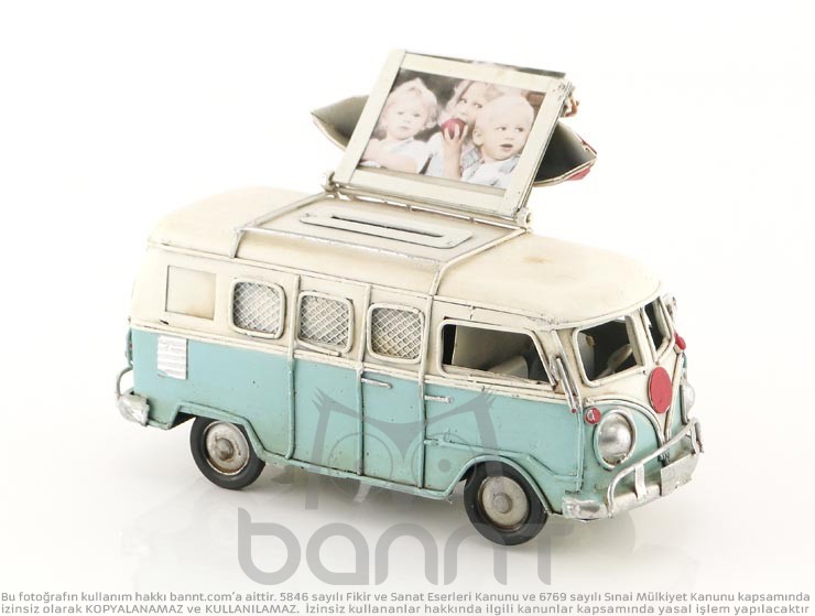 Camper Van Fotoğraf Çerçeveli Kumbara Camper Van Fotoğraf Çerçeveli Kumbara