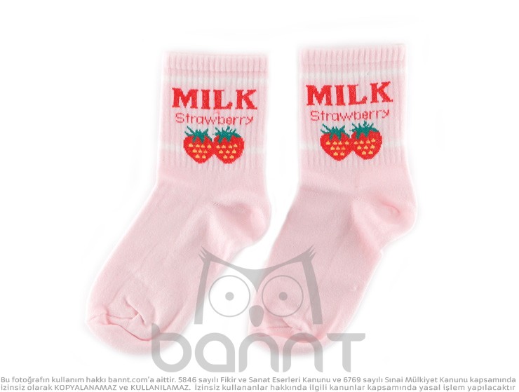 Milk Çorap (Çilek)