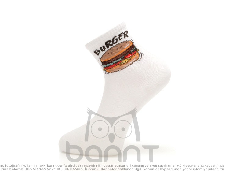 Hamburger Çorap (Beyaz)
