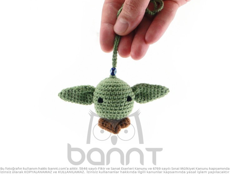 El Örgüsü Yoda Araba Süsü El Örgüsü Yoda Araba Süsü