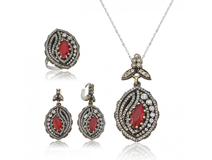 Gümüş Otantik Bayan Set Gümüş Otantik Bayan Set