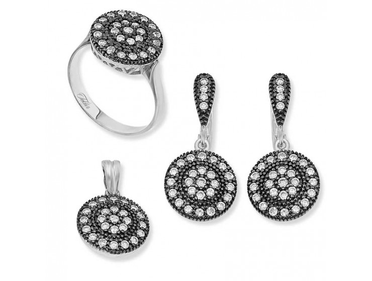 Gümüş Elmas Modeli Bayan Set Gümüş Elmas Modeli Bayan Set