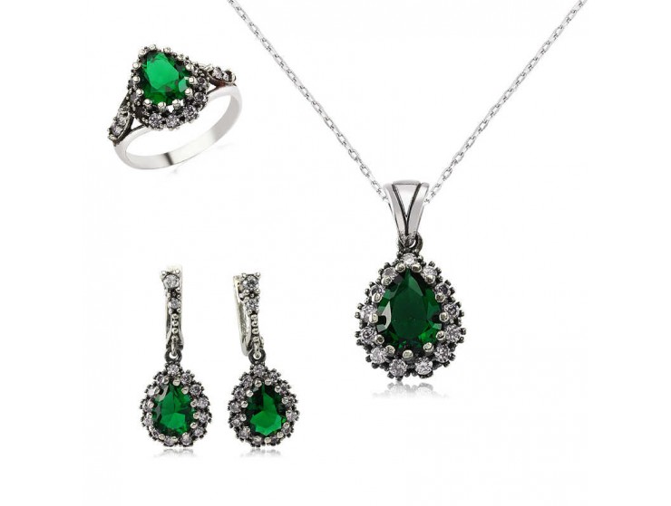 Gümüş Hürrem Sultan Bayan Set Gümüş Hürrem Sultan Bayan Set
