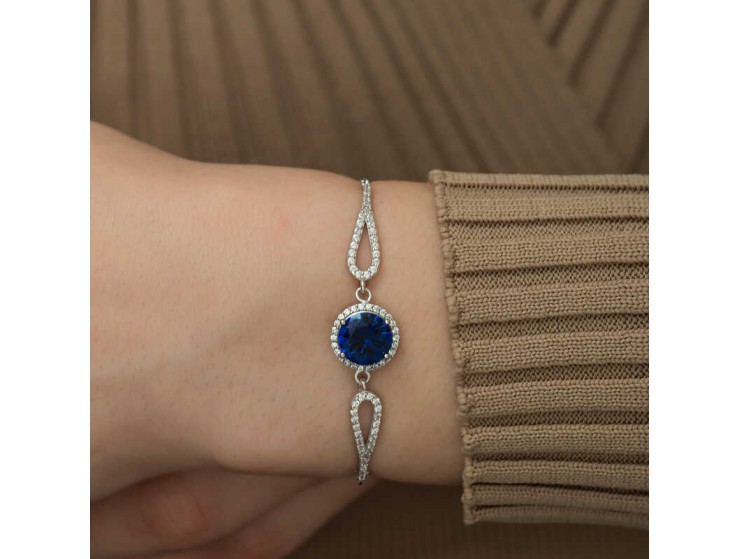 Gümüş Safir Bileklik Gümüş Safir Bileklik
