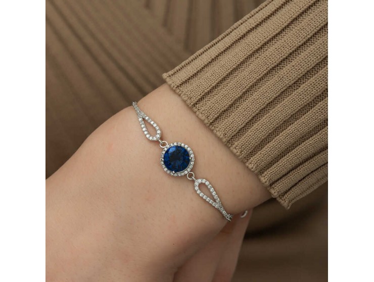 Gümüş Safir Bileklik Gümüş Safir Bileklik
