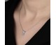 Swarovski Taşlı Gümüş Kalp Tektaş Kolye Swarovski Taşlı Gümüş Kalp Tektaş Kolye