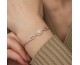Gümüş Rose Oval Baget Bileklik Gümüş Rose Oval Baget Bileklik