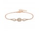 Gümüş Rose Oval Baget Bileklik Gümüş Rose Oval Baget Bileklik