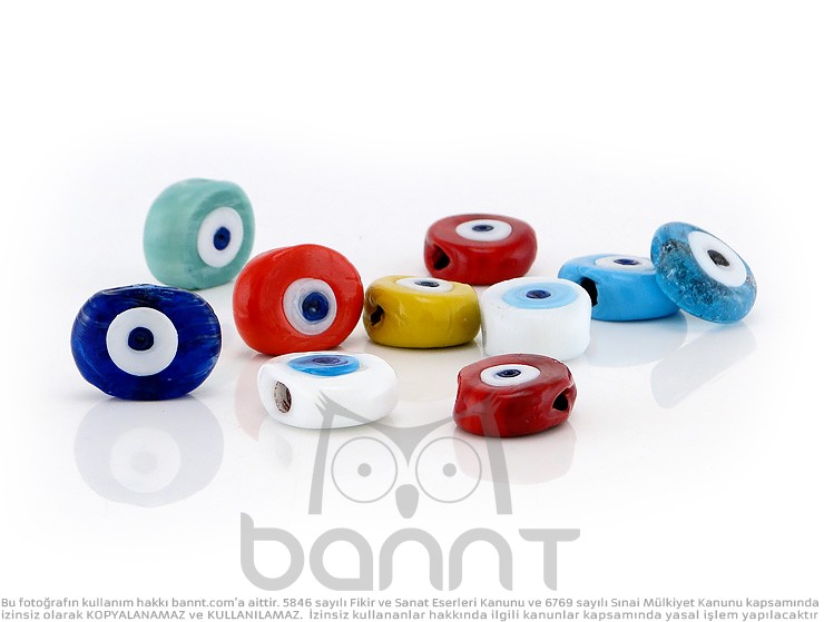 Dana Gözü Cam Nazar Boncuğu 25mm Dana Gözü Cam Nazar Boncuğu 25mm