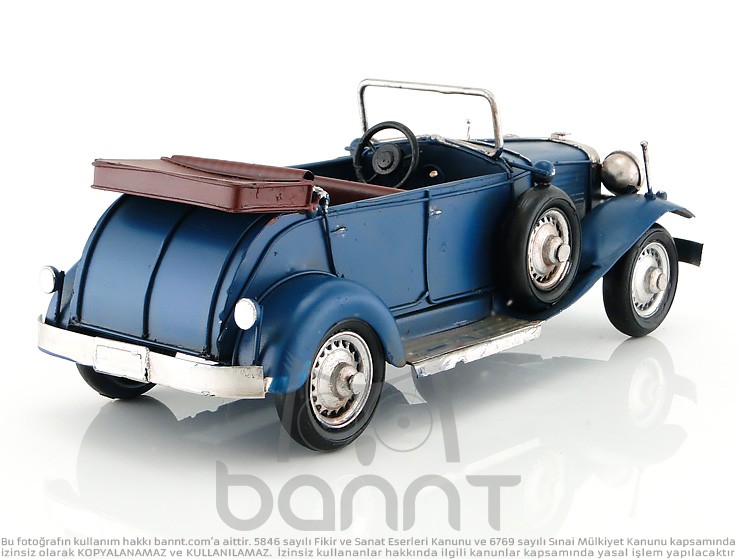 Klasik Metal Araba Cabrio (Büyük Boy)