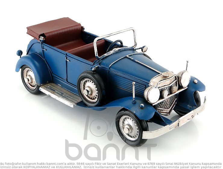 Klasik Metal Araba Cabrio (Büyük Boy)