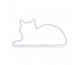 Mustard Sitting Cat Led Işık