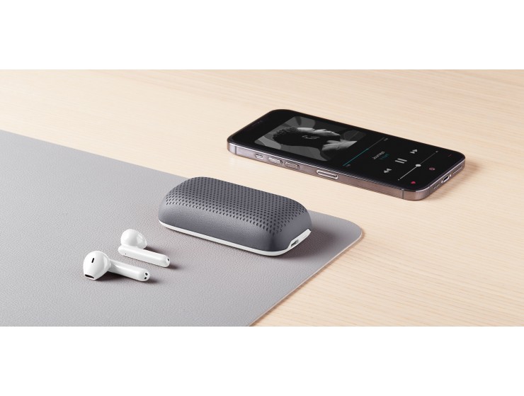 Lexon Speakerbuds Bluetooth Kulaklık & Bluetooth Hoparlör Gri