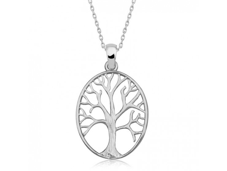Gümüş Hayat Ağacı Kadın Kolye