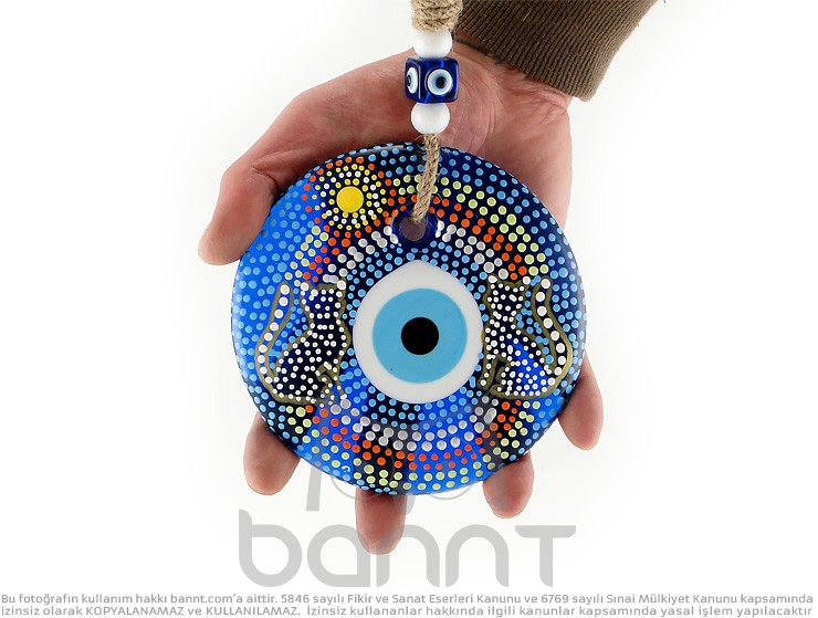 Dotting Kedi Cam Nazarlık Duvar Dekoru