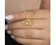 Gümüş Gold Güneş Kadın Kolye Gümüş Gold Güneş Kadın Kolye