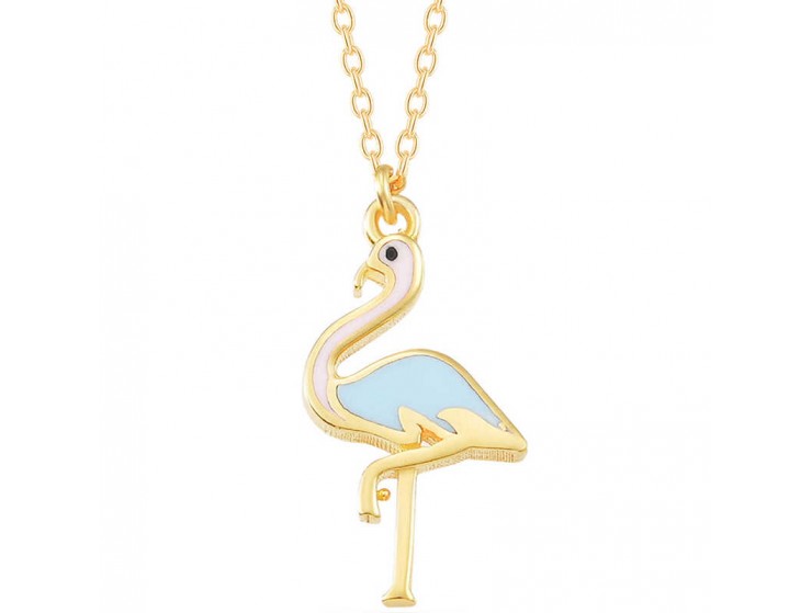 Gümüş Gold Flamingo Kadın Kolye Gümüş Gold Flamingo Kadın Kolye
