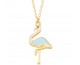 Gümüş Gold Flamingo Kadın Kolye Gümüş Gold Flamingo Kadın Kolye