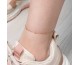 Gümüş Rose Top Zincir Halhal Gümüş Rose Top Zincir Halhal
