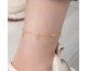 Gümüş Gold Damla Zirkon Taşlı Halhal Gümüş Gold Damla Zirkon Taşlı Halhal