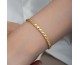 Gümüş Gold Pullu Zincir Kadın Bileklik Gümüş Gold Pullu Zincir Kadın Bileklik