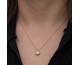 Gümüş Rose Minimal Yuvarlak Anturaj Kadın Kolye Gümüş Rose Minimal Yuvarlak Anturaj Kadın Kolye