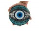 Mozaik Göz Masa Üstü Füzyon Cam Nazarlık 16cm