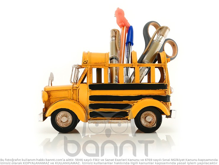 Retro School Bus Kalemlik Retro School Bus Kalemlik