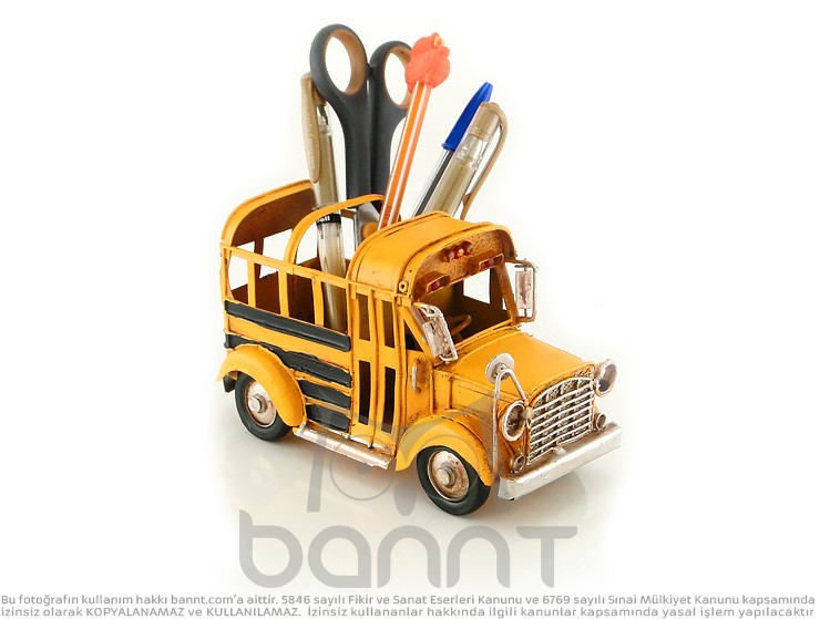 Retro School Bus Kalemlik Retro School Bus Kalemlik