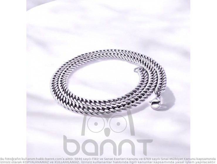 Rudi Balık Sırtı Çelik Erkek Kolye 1,6Mm X 4Mm