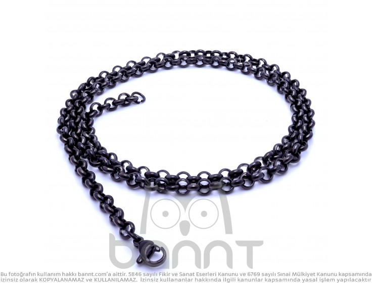 Rudi Forse Çelik Kolye 1Mm X 4Mm