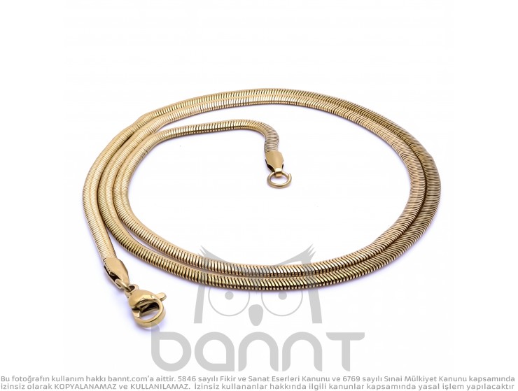 Rudi İtalyan Çelik Kolye 1,5Mm X 3Mm